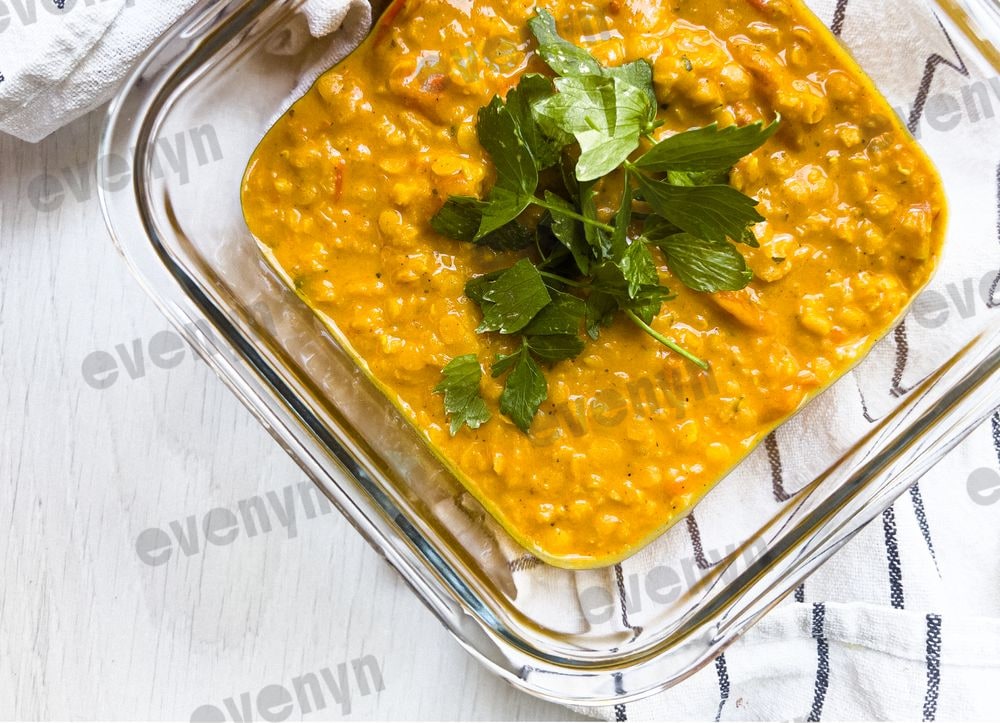 Dhal z červenej šošovice s jazmínovou ryžou