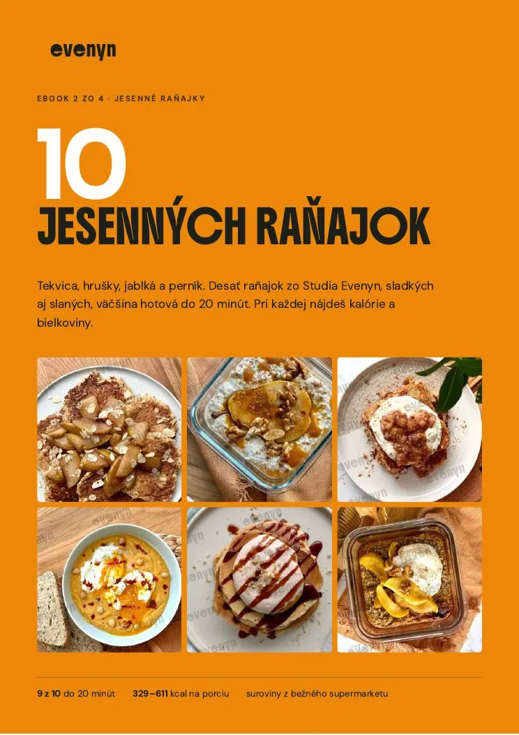 Titulná strana ebooku 10 jesenných raňajok